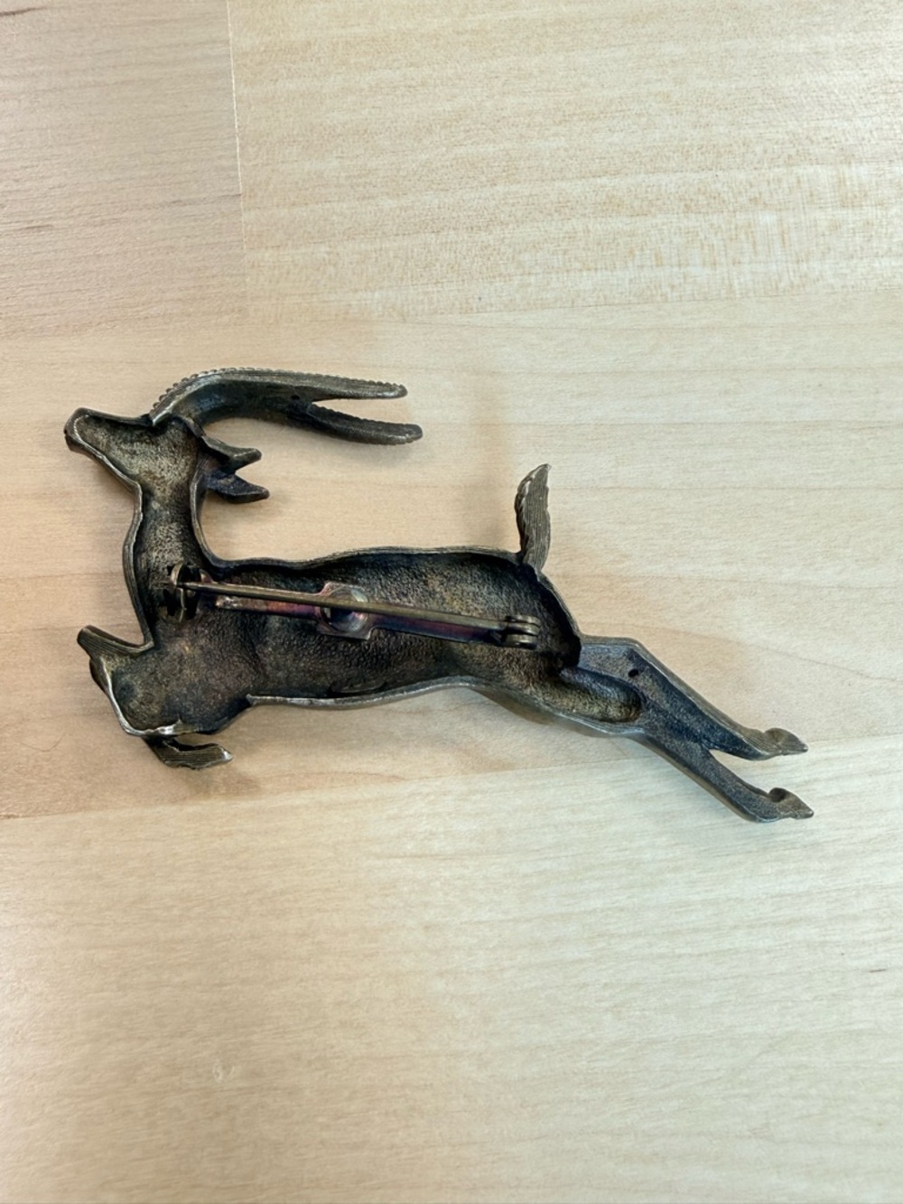 Signed JJ (Jonette Jewelry) Antelope Gazelle Brooch Pin - Picture 3 of 5